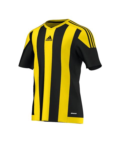 adidas kinder striped 15 gelb schwarz|adidas Striped 15 Trikot, Kinder, schwarz/gelb .